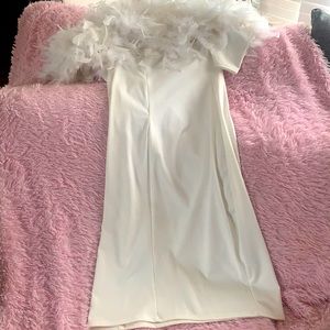 Feathered tube top dress